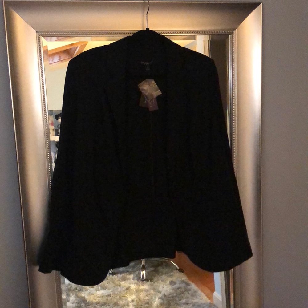 Black 1 button Suit jacket